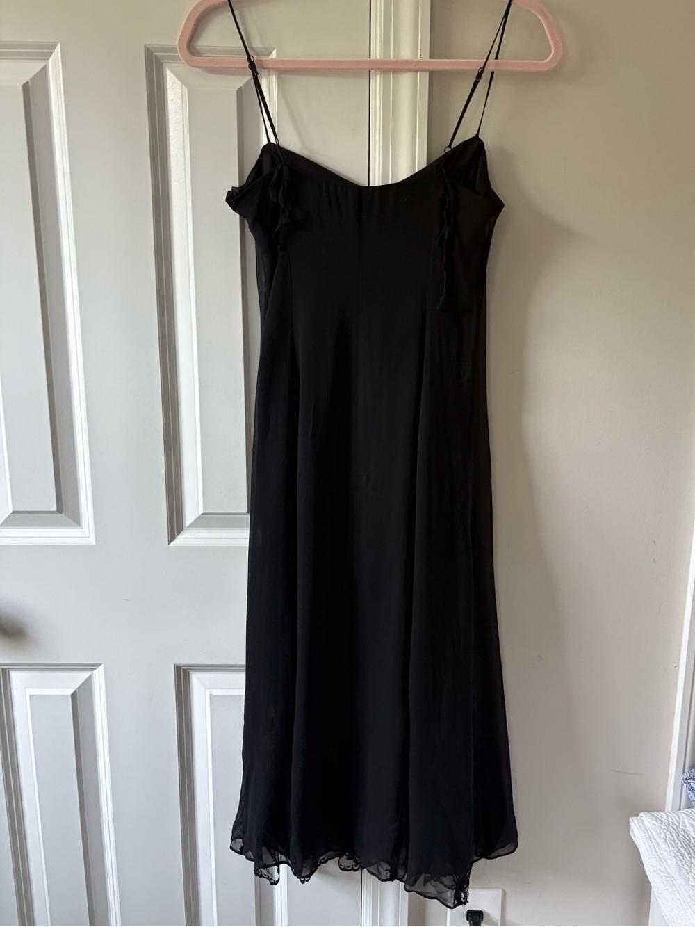 Betsey Johnson Black Silk Dress Vintage Made in USA - Picture 10 of 13